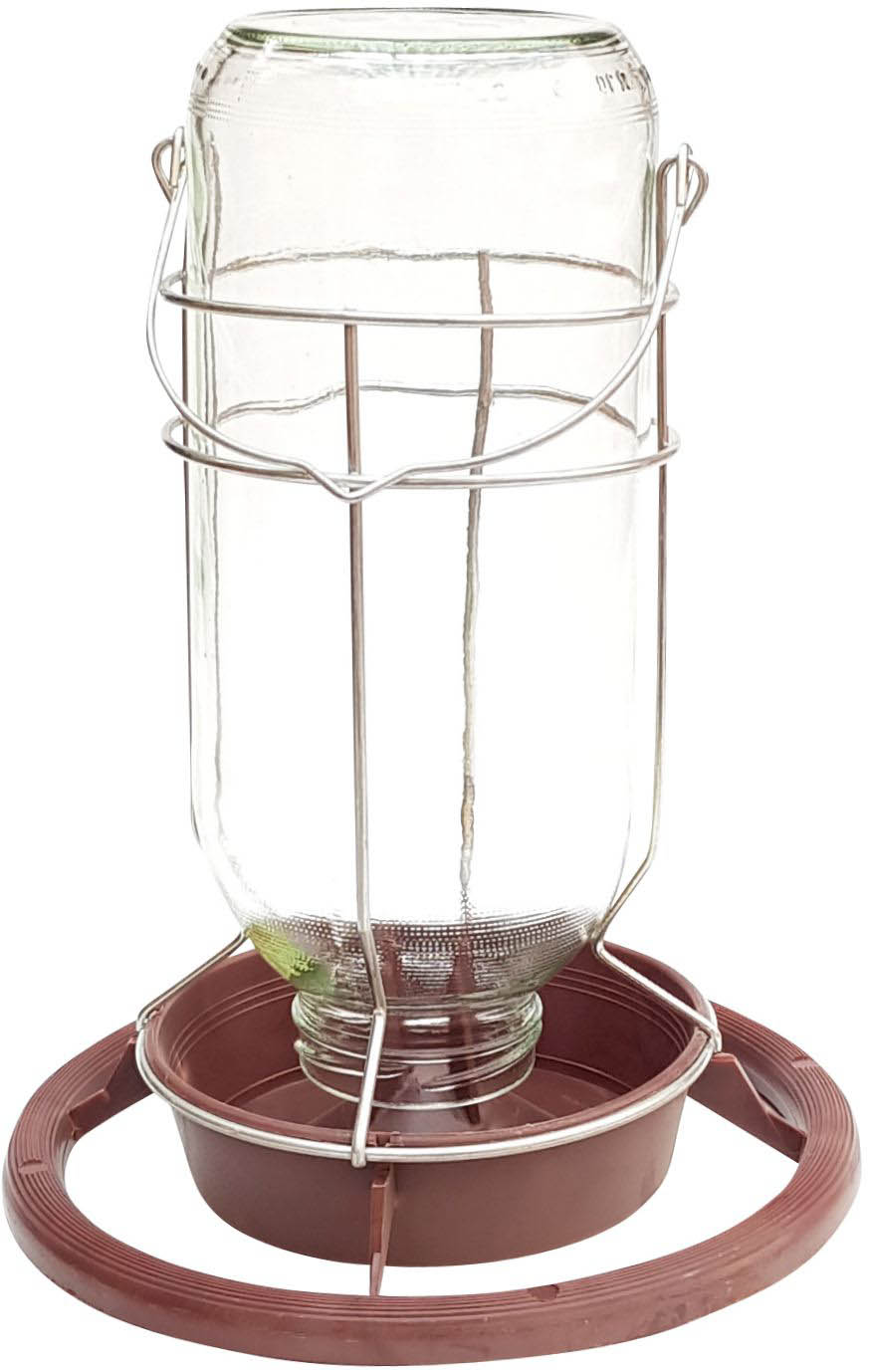 Omnia Tränke, Glas mit Bügel 1l - Glass Mine Lamp inc.Cover