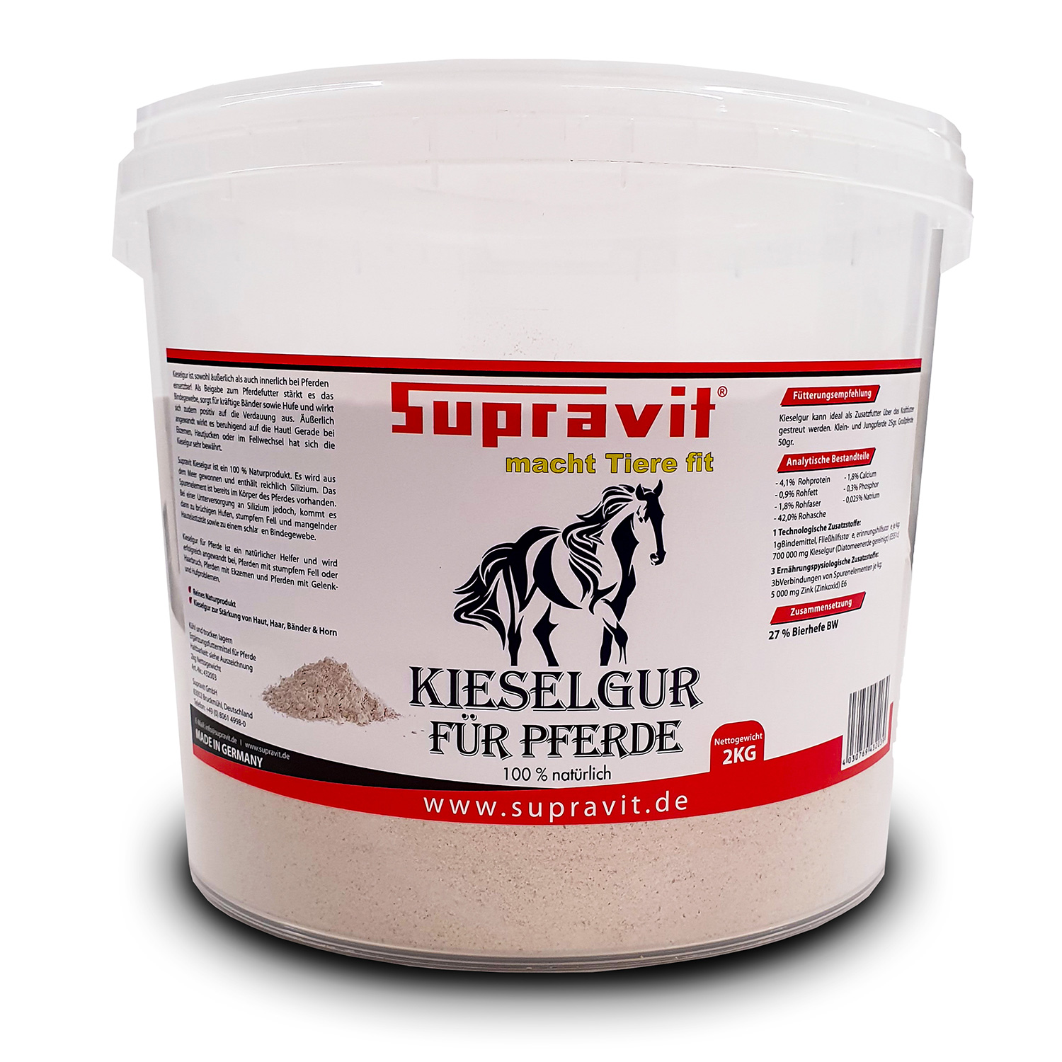 Supravit Kieselgur 2 kg für Pferde
