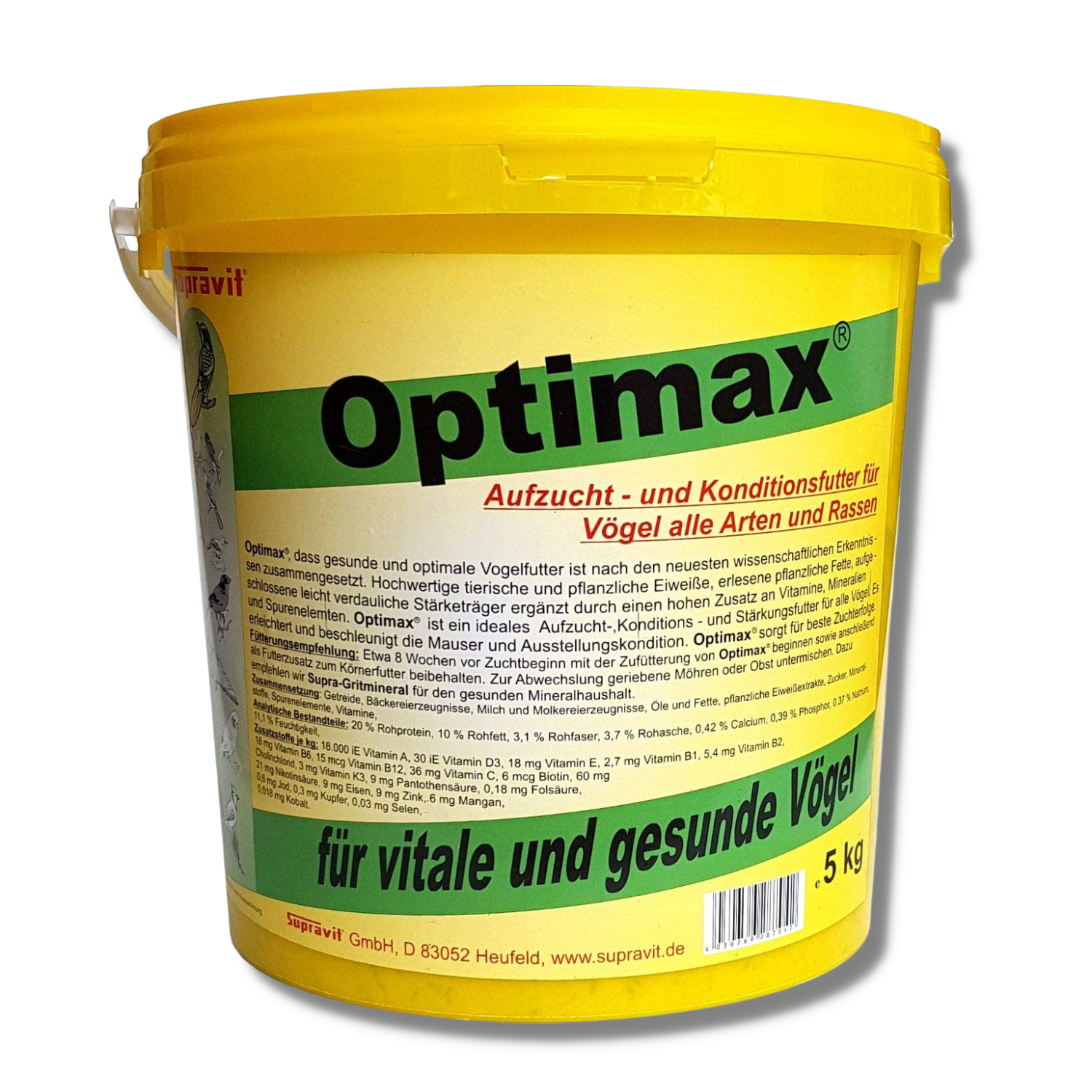 Optimax 5 kg - Aufzuchtfutter & Konditionsfutter von Supravit 